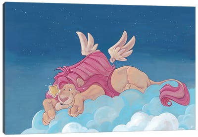 Angel Lion Canvas Art Print - Stephanie Lane