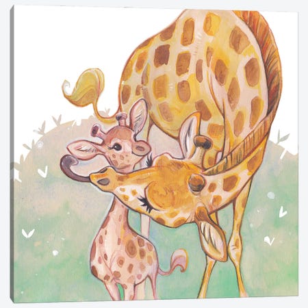 Giraffe Canvas Print #SLN23} by Stephanie Lane Canvas Print