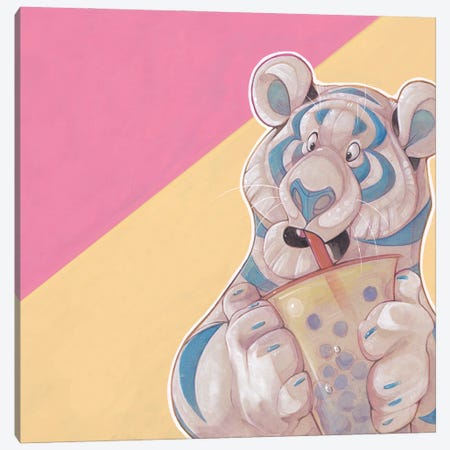 Bubbletea Canvas Print #SLN24} by Stephanie Lane Canvas Wall Art