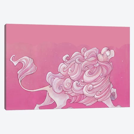 Pink Mane Canvas Print #SLN29} by Stephanie Lane Canvas Print