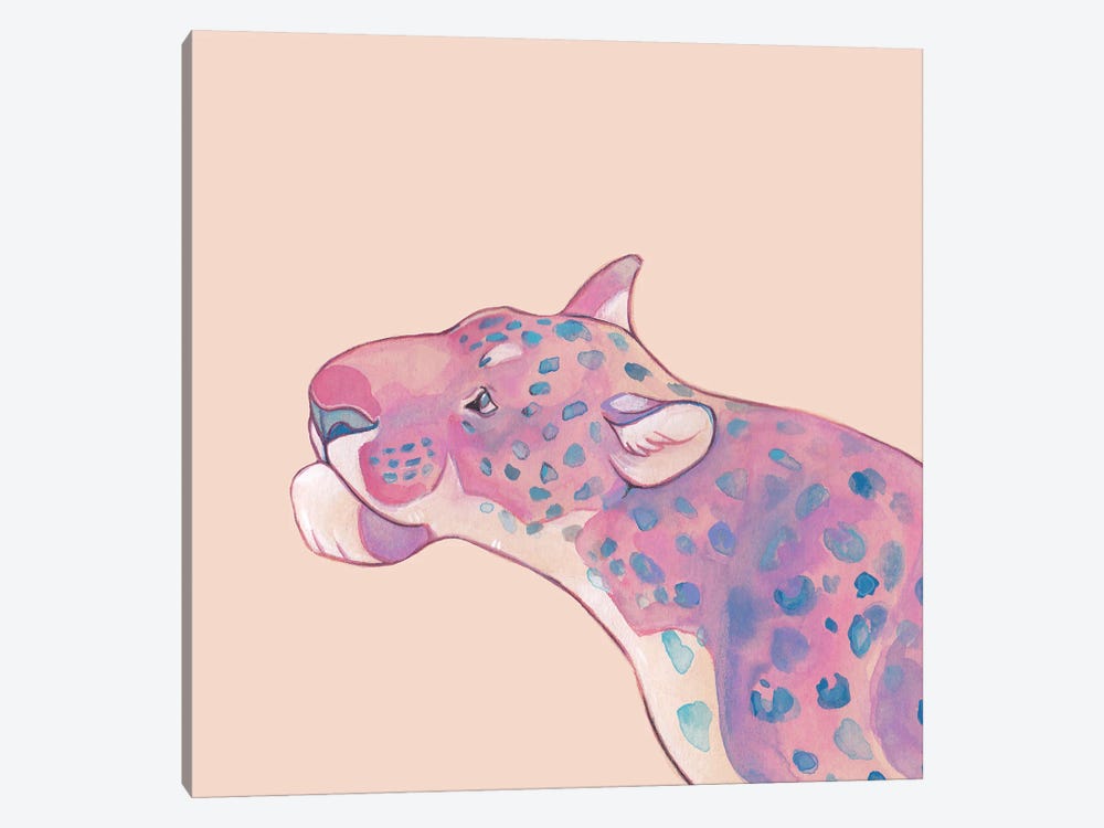 Pink Leopard by Stephanie Lane 1-piece Canvas Art