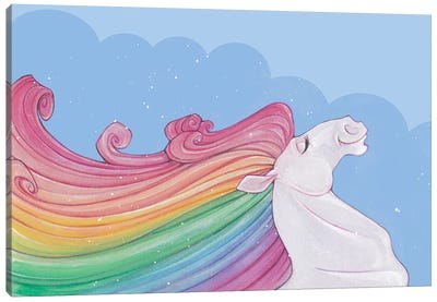 Rainbow Horse Canvas Art Print - Stephanie Lane