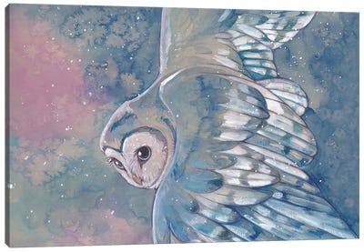 Owl Watercolor Canvas Art Print - Stephanie Lane