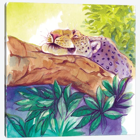 Leopard Tree Canvas Print #SLN41} by Stephanie Lane Canvas Print