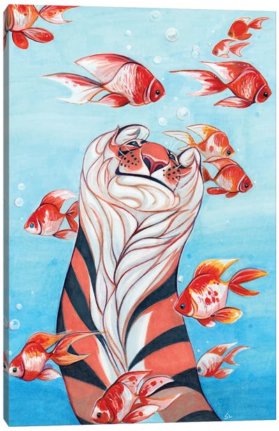 Tiger Fish Canvas Art Print - Stephanie Lane