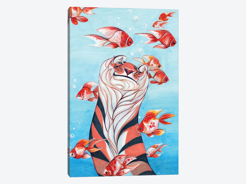 Tiger Fish by Stephanie Lane 1-piece Canvas Art