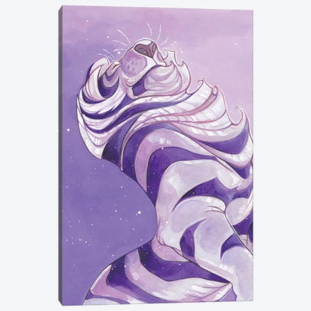 Purple Tiger Canvas Print #SLN48} by Stephanie Lane Canvas Print