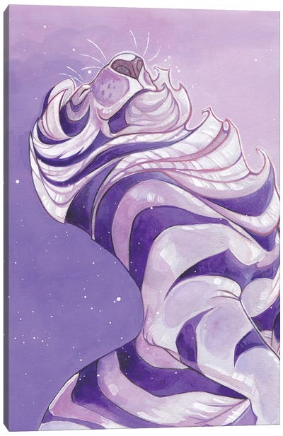 Purple Tiger Canvas Art Print - Stephanie Lane