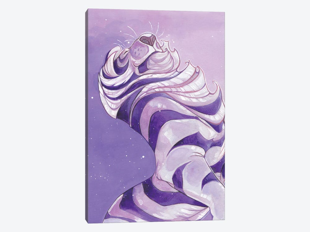 Purple Tiger by Stephanie Lane 1-piece Canvas Artwork