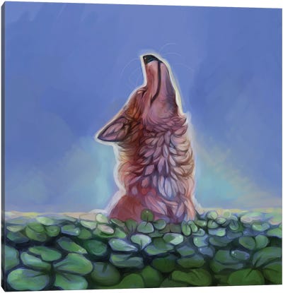 Good Morning Canvas Art Print - Coyote Art