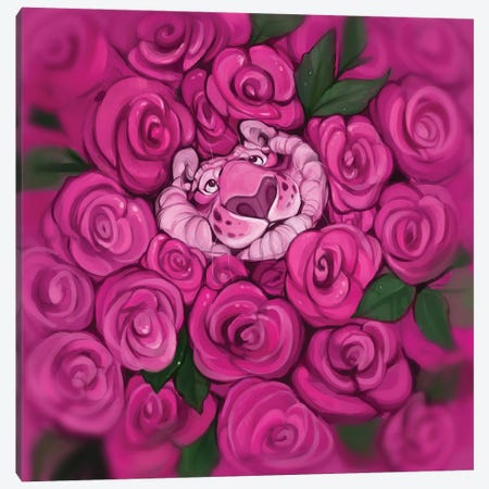 Rose Garden Canvas Print #SLN55} by Stephanie Lane Canvas Print