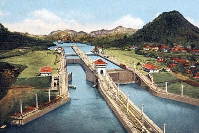 Canvas Print: Panama Canal, Early 20th Century by Science Photo Library - thumbnail