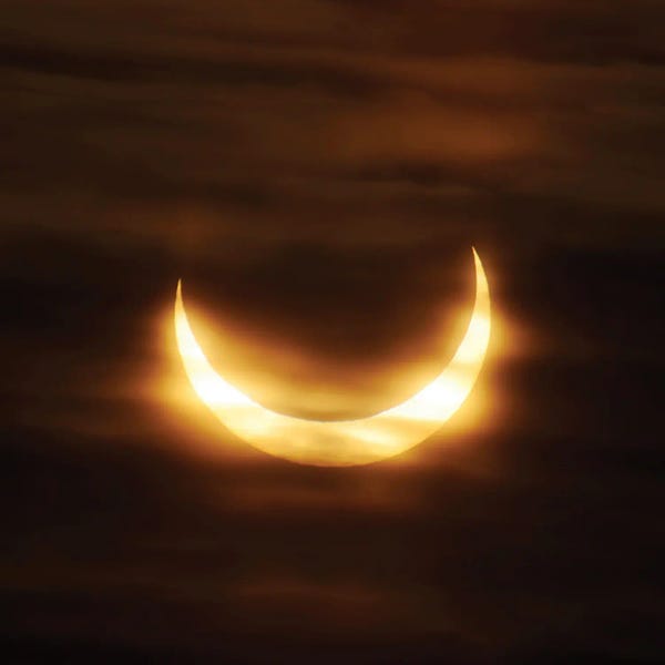Partial Solar Eclipse After Sunrise