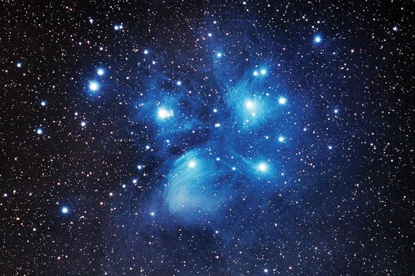 Science Photo Library: Pleiades Open Star Cluster by Science Photo Library
