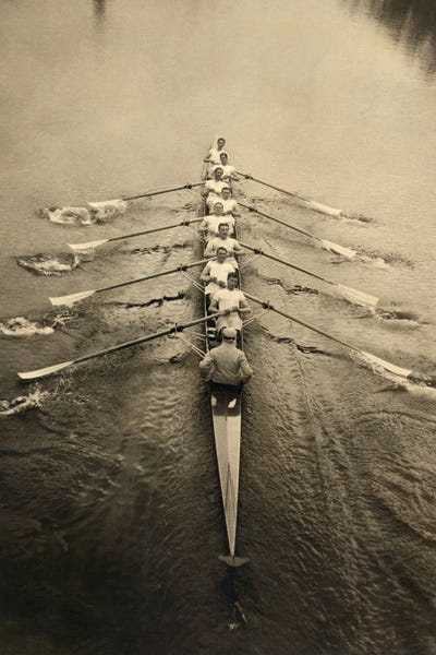 Canvas Print: Rowing Crew, Early 20th Century by Science Photo Library - thumbnail