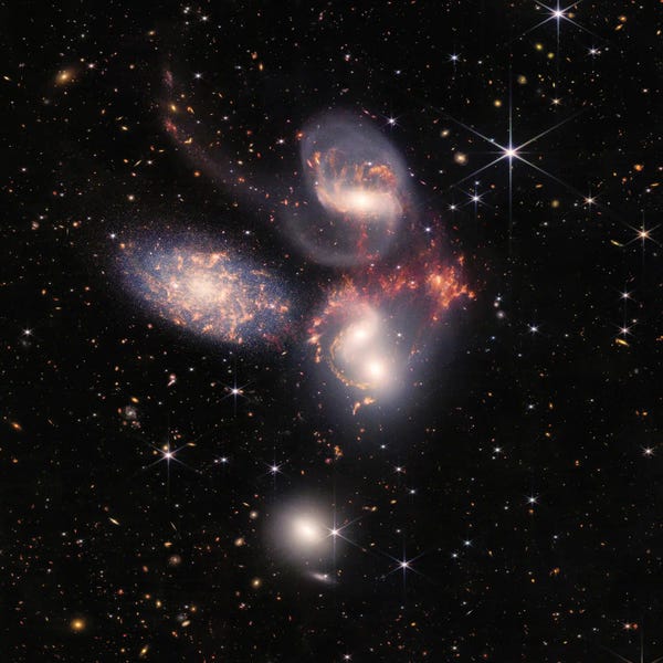 Stephan's Quintet Galaxies, James Webb Space Telescope