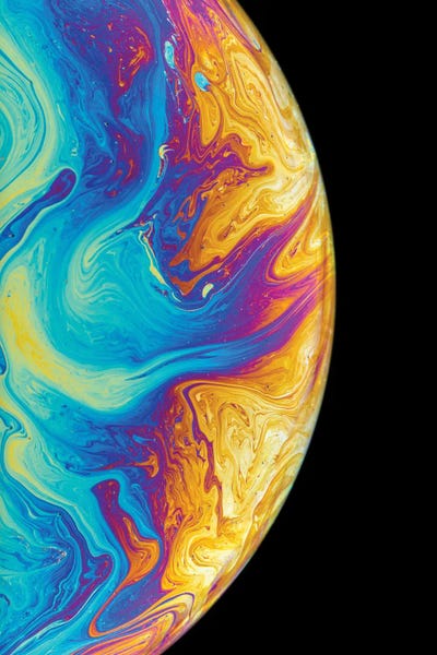 Surface Colours Of A Soap Bubble