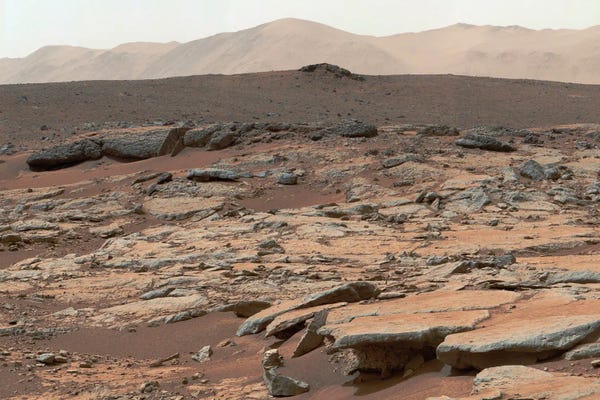 Erosion On Mars, Curiosity Rover Image