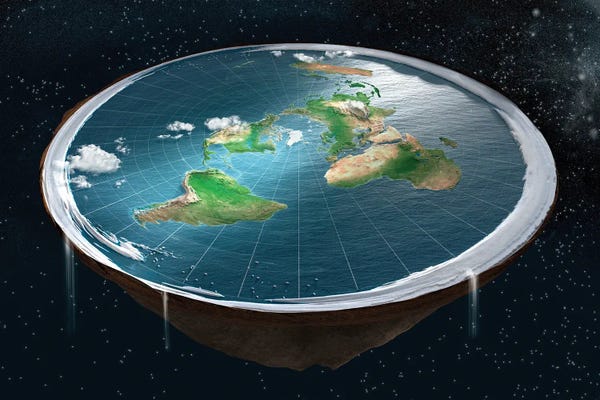 Science Photo Library: Flat Earth, Illustration by Science Photo Library