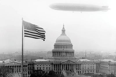 Canvas Print: Graf Zeppelin Over Washington Dc, 1920s by Science Photo Library - thumbnail