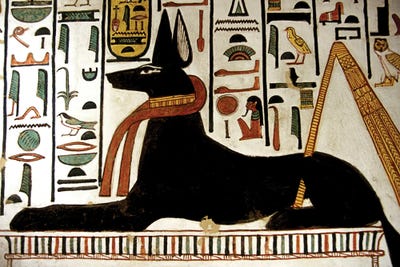 Canvas Print: Ancient Egyptian God Anubis by Science Photo Library - thumbnail