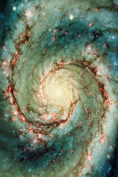 Science Photo Library: M51 Whirlpool Galaxy by Science Photo Library