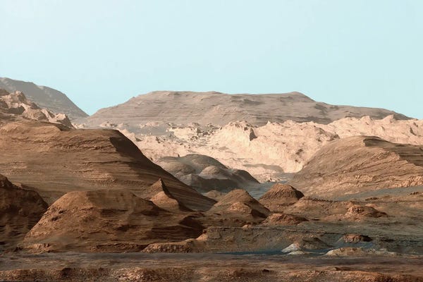 Mount Sharp, Mars, Curiosity Image