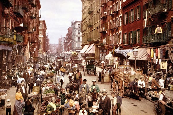 Places: Mulberry Street, New York, Circa 1900 by Science Photo Library