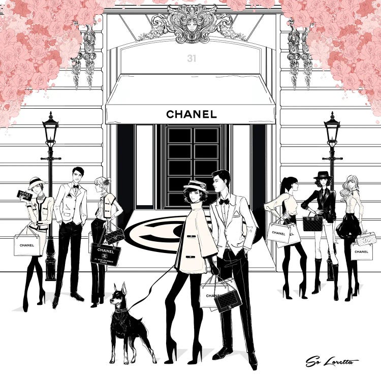 Chanel Store Front Pink