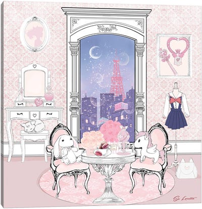 Chibiusa Room Color Canvas Art Print - Sailor Moon