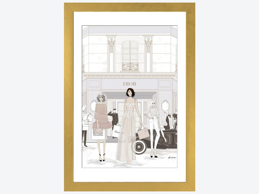 Dior Store Photography Print, Dior Photography Fashion Poster