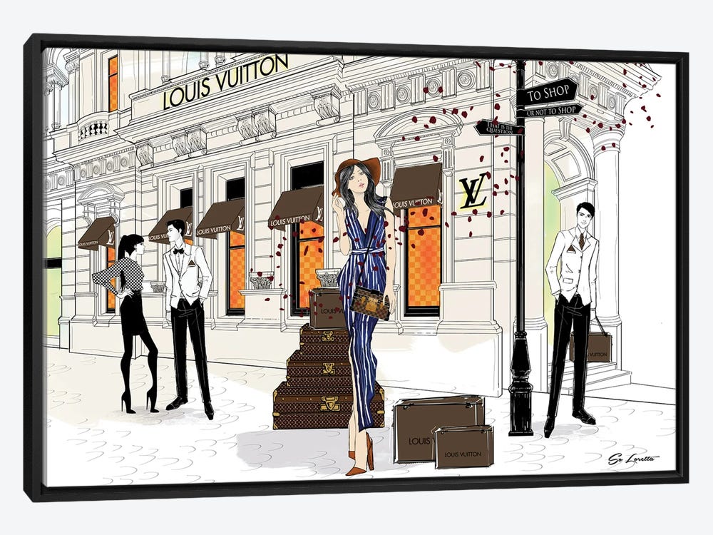 So Loretta Large Canvas Art Prints - Lisa Louis Vuitton ( Hobbies & lifestyles > Shopping art) - 60x40 in