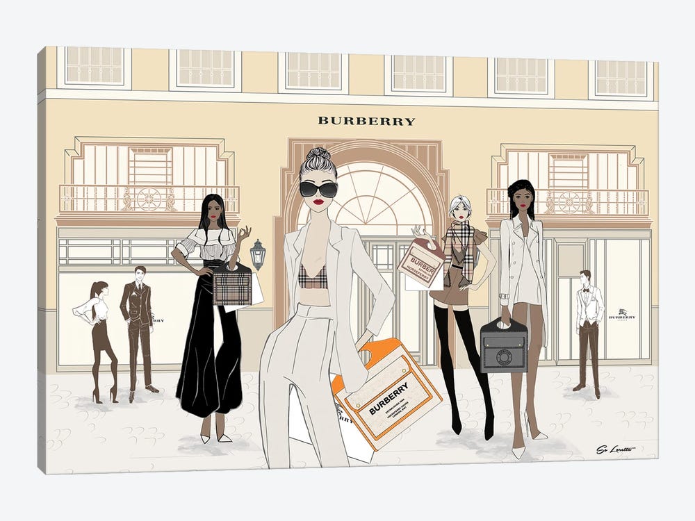 Burberry Store Front by So Loretta 1-piece Canvas Artwork