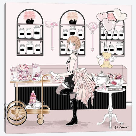 Sakura Milkshake Canvas Print #SLR32} by So Loretta Canvas Wall Art