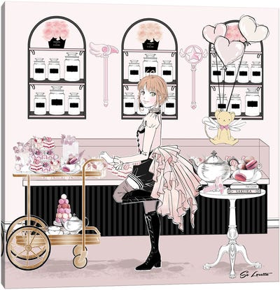 Sakura Milkshake Canvas Art Print - So Loretta