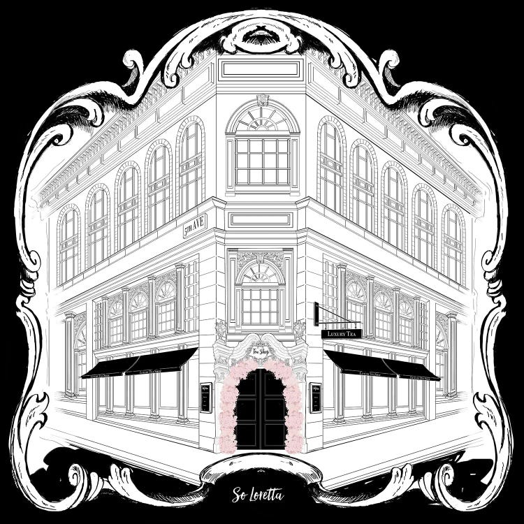 Tea Time Building by So Loretta wall art