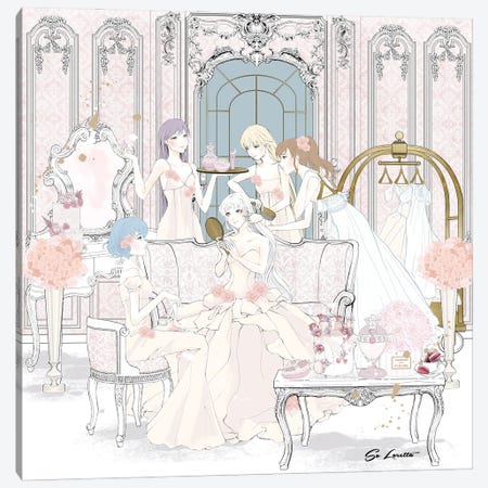 Sailor Moon Party Canvas Print #SLR43} by So Loretta Art Print