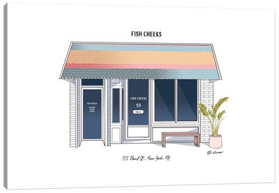 Fish Cheeks NYC Canvas Art Print - So Loretta