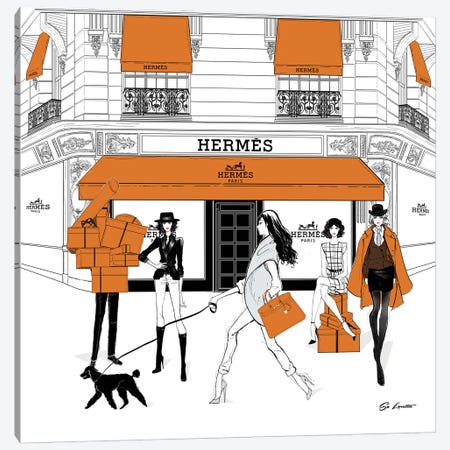 Hermes Shop Photo Store Front Print St Tropez Poster France 