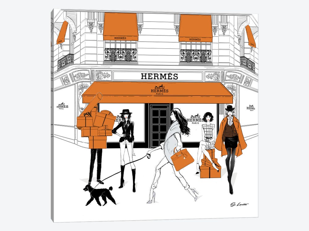 Hermes Orange by So Loretta 1-piece Art Print