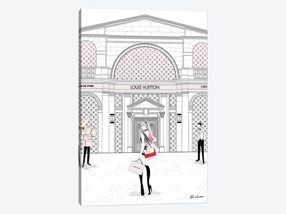 So Loretta Canvas Prints - Lisa Louis Vuitton ( Hobbies & lifestyles > Shopping art) - 26x18 in