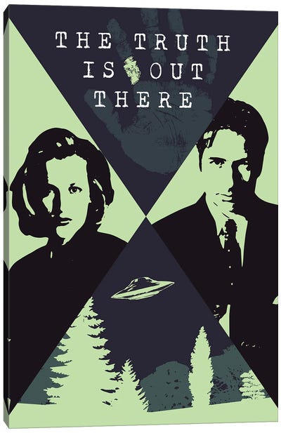 The X Files Poster Canvas Art Print - Sci-Fi & Fantasy TV Show Art