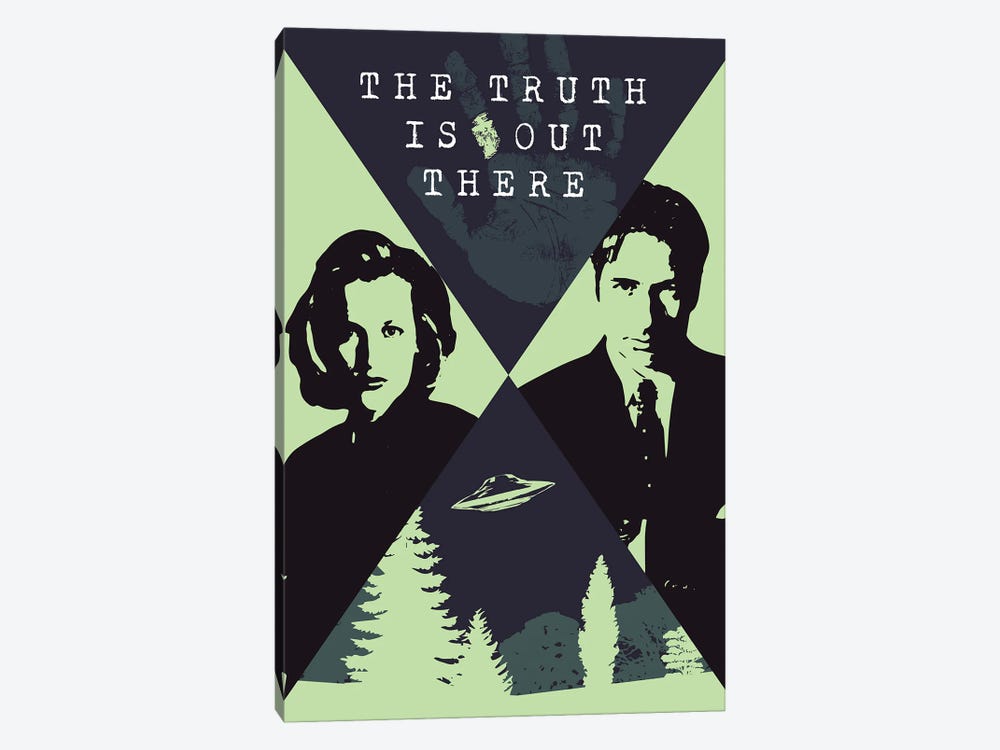 The X Files Poster by Simon Lavery 1-piece Canvas Print