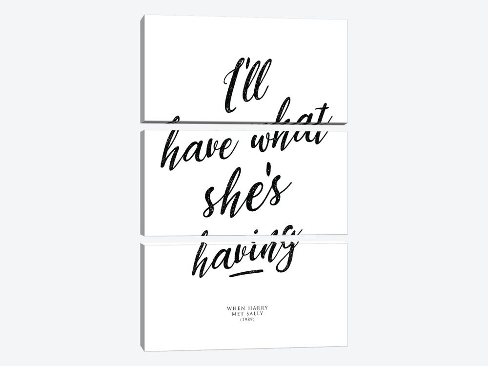 When Harry Met Sally, Quote by Simon Lavery 3-piece Art Print