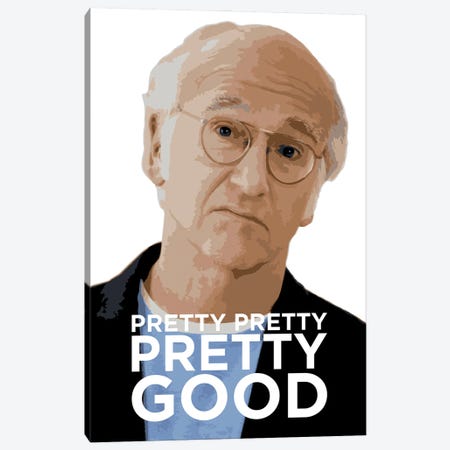 Curb Your Enthusiasm Graphic With Larry David Canvas Print #SLV19} by Simon Lavery Canvas Wall Art