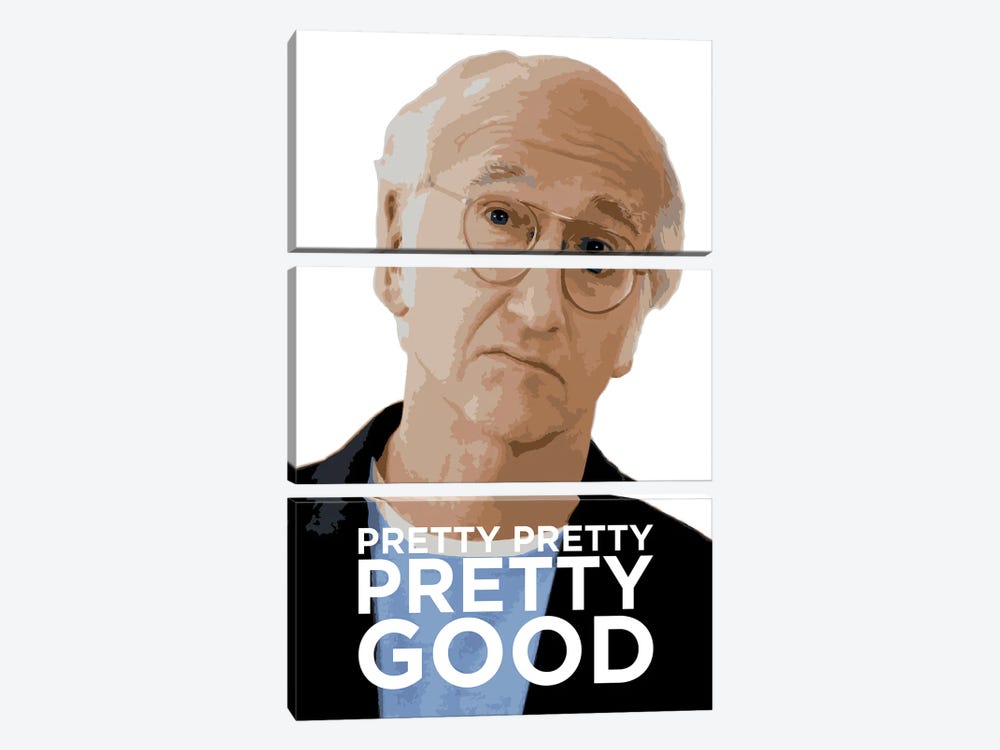 Curb Your Enthusiasm Graphic With Larry David by Simon Lavery 3-piece Canvas Wall Art