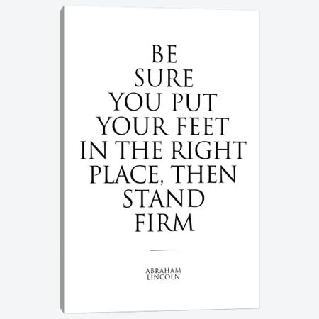 Abraham Lincoln Quote Poster Canvas Print #SLV2} by Simon Lavery Art Print