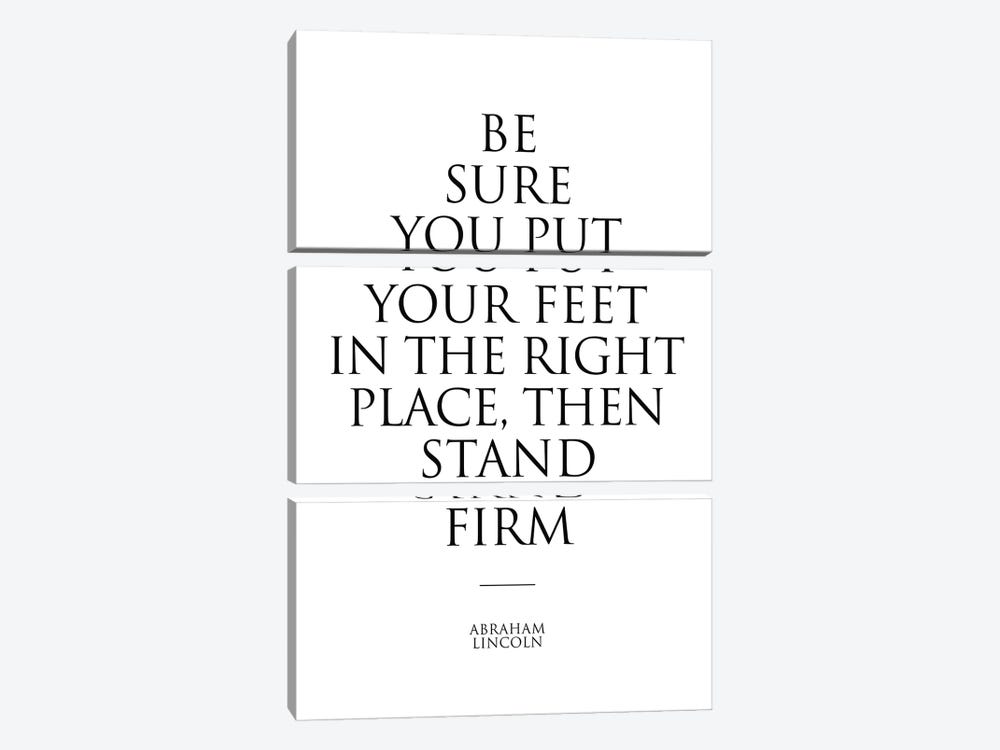 Abraham Lincoln Quote Poster by Simon Lavery 3-piece Art Print
