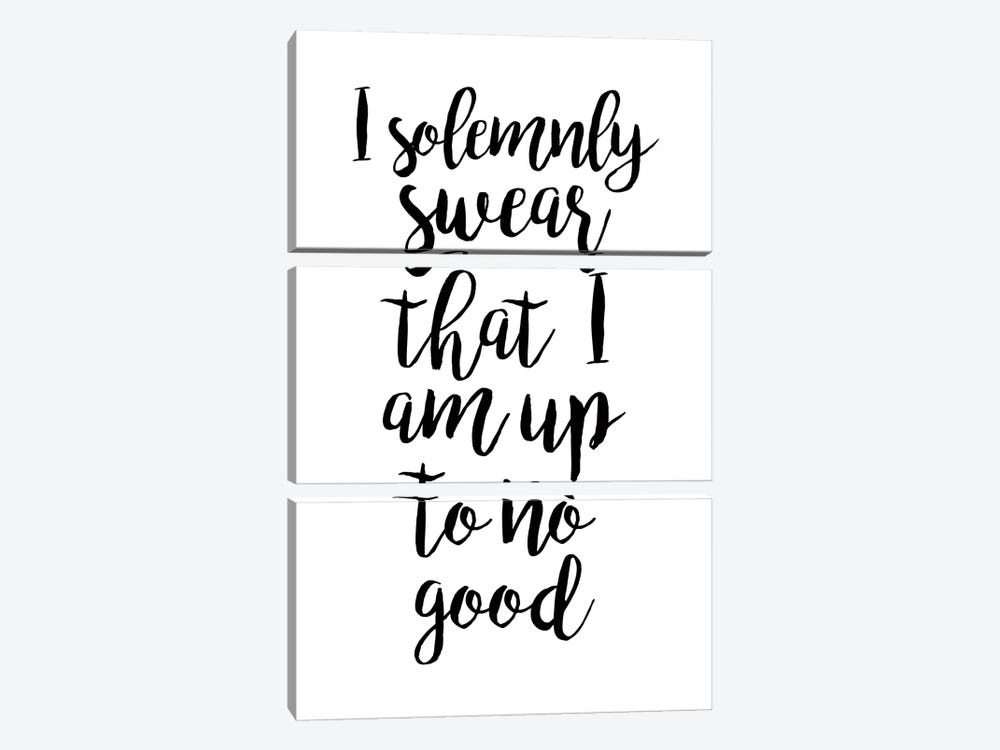 I Solemnly Swear That I Am Up To No Good by Simon Lavery 3-piece Canvas Print