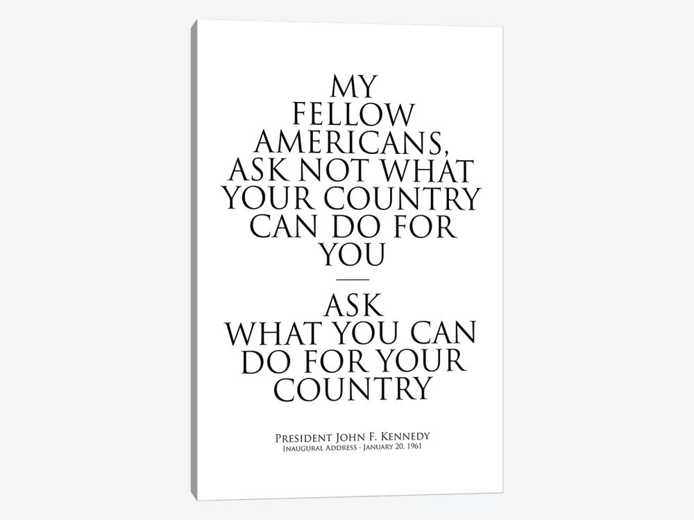 Jfk Quote III by Simon Lavery 1-piece Canvas Wall Art